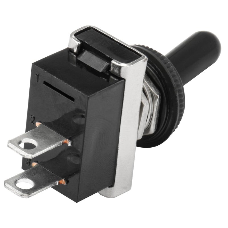 Heschen Metal Toggle Switch Flick Flip 12V 25A SPST On/Off 2 Positon 2 Pin for Car Dash Light with Waterproof Cap - Image 5
